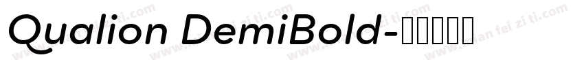 Qualion DemiBold字体转换